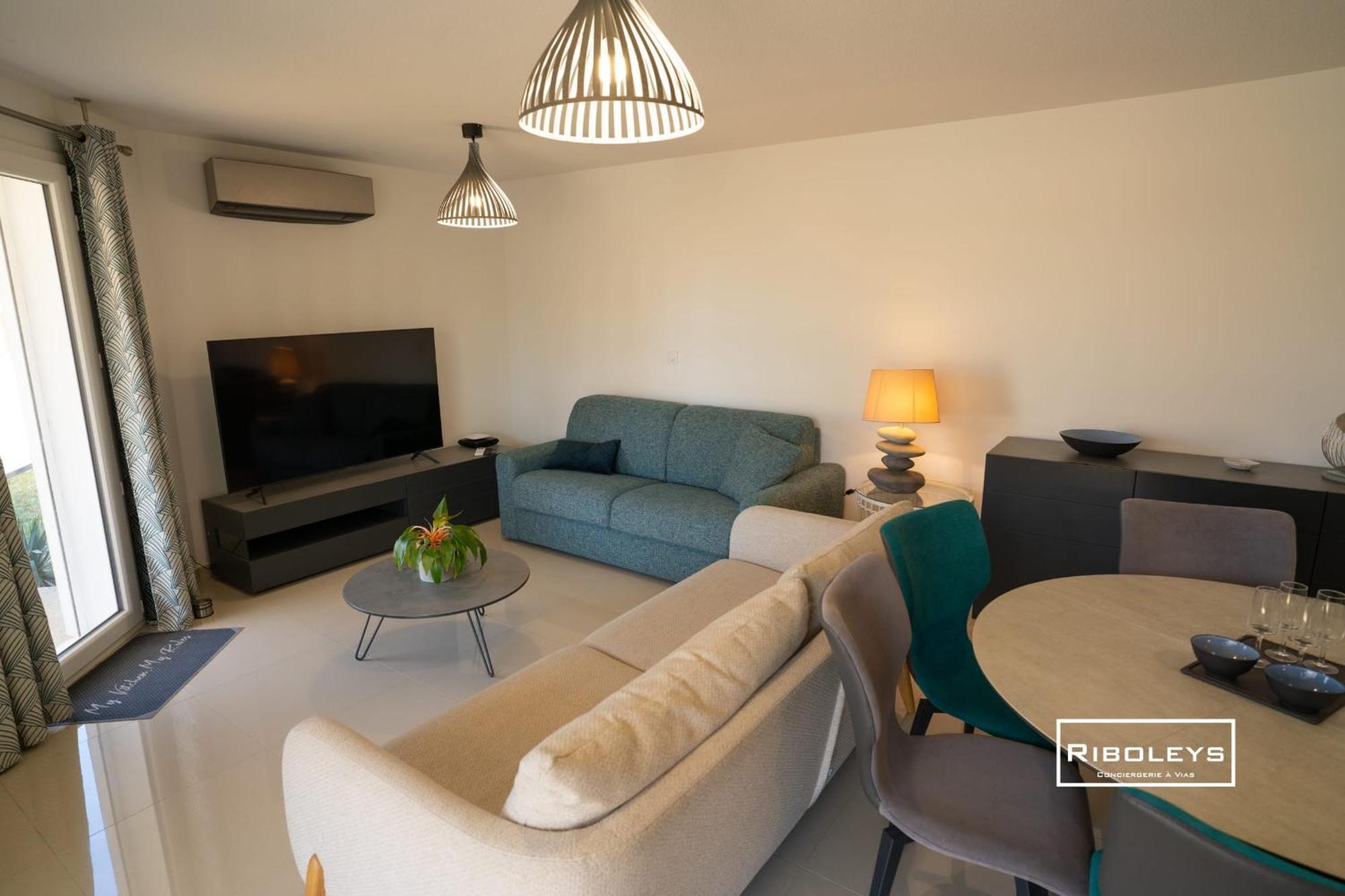 Grand T3 Neuf Climatise Avec Wifi A 100M De La Plage 维亚斯 外观 照片