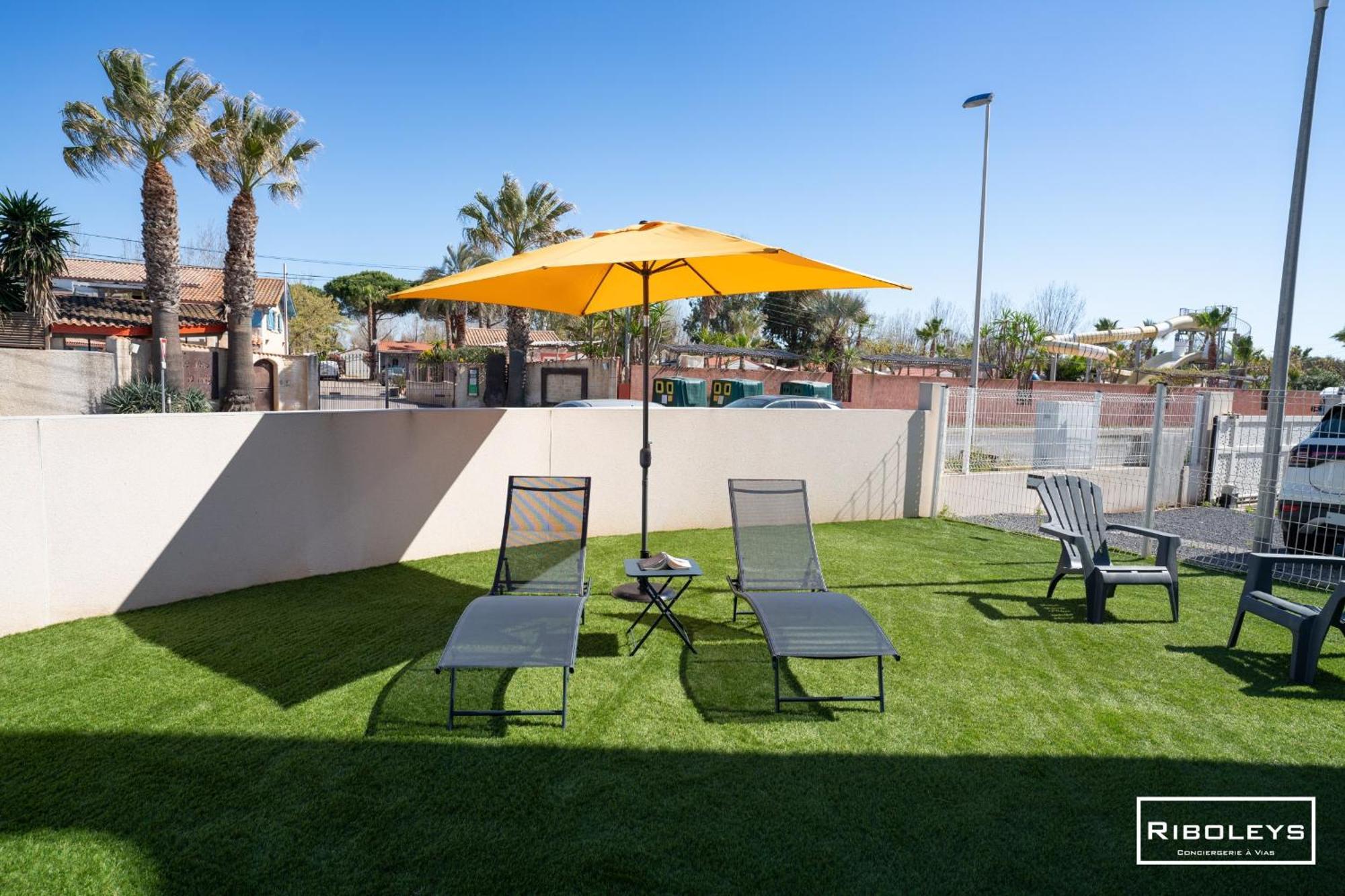 Grand T3 Neuf Climatise Avec Wifi A 100M De La Plage 维亚斯 外观 照片