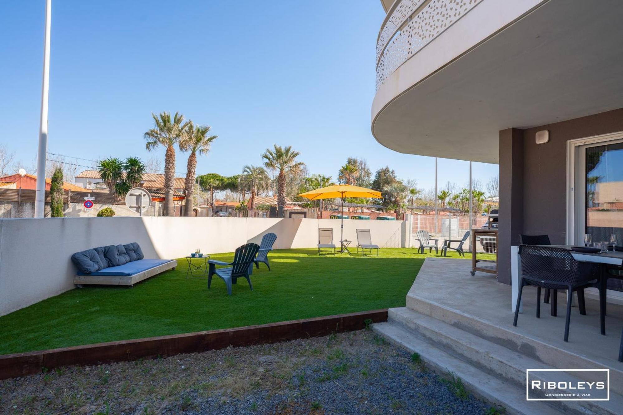 Grand T3 Neuf Climatise Avec Wifi A 100M De La Plage 维亚斯 外观 照片